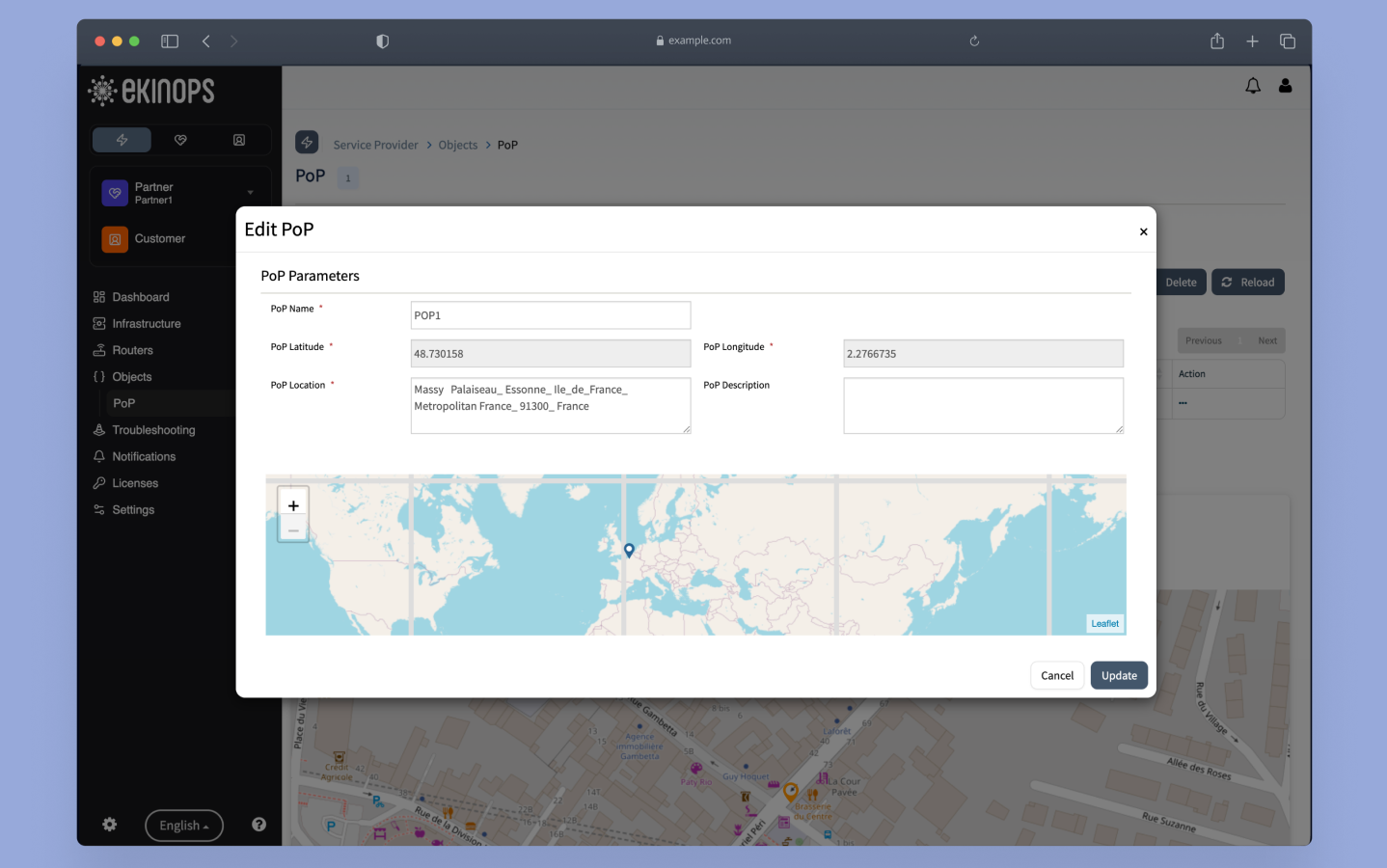 Ekinops / Director UI - Before